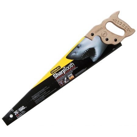 STANLEY Hand Tools 26in. 12 TPI SharpTooth Hand Saw 20-065 ST309915